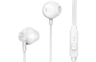 PHILIPS Queste cuffie auricolari portano musica di qualità comodamente alle tue orecchie, grazie alle prestazioni dei bassi migliorate, driver per altoparlanti da 14,2 mm per bassi profondi