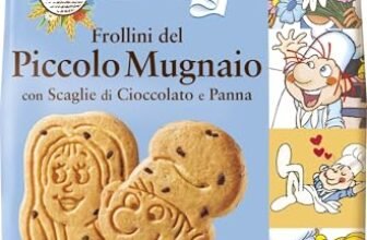 Mulino Bianco Frollini del Piccolo Mugnaio con Scaglie di Cioccolato e Panna, Edizione Limitata, 300 g
