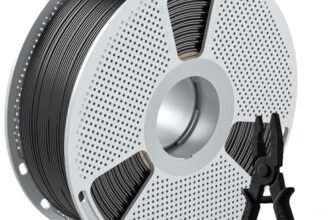 SUNLU Easy PA Filamento per Stampante 3D, Nylon 6+66 (PA), Resistente e Durevole, Stampa Senza Deformazioni, Bobina PC da 1KG, Compatibile con la Maggior Parte delle Stampanti FDM 3D, Nero