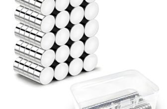 NXPUXP 100 Pezzi Magneti Neodimio,5 x 3 mm Calamita Rotondo Calamite Potenti,Calamite per Lavagna Magnetica,Frigo,Artigianato,Decorazioni