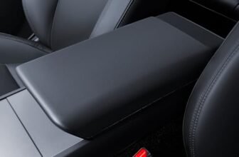 LANTU Copertura per bracciolo centrale Tesla Model Y 2025-2026 e Model 3 2024-2026 TPE Copertura Bracciolo Protettiva Impermeabile e Antiscivolo Tesla Juniper Highland Accessori (Nero)