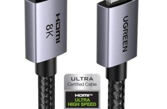 UGREEN Cavo HDMI 2.1 8K Cavo HDMI certificato 8K 60Hz 4K 240Hz Ultra Alta Velocità 48Gbps Alluminio eARC HDCP Dynamic HDR Dolby Atmos Compatibile con HDTV Monitor PS5 PS4 Xbox PC, 3M