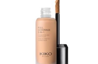 KIKO Milano Full Coverage 2-in-1 Foundation & Concealer 20 – N 95, Fondotinta E Correttore 2 In 1, Elevata Coprenza