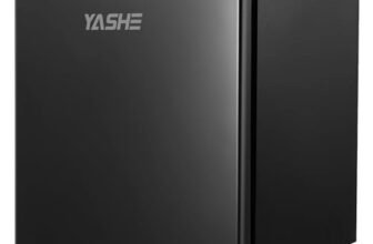 YASHE 52L Mini frigorifero con congelatore, frigorifero compatto, termostato regolabile, grande capacità, fermata della porta reversibile, salvaspazio, frigorifero per cucina, camera, ufficio