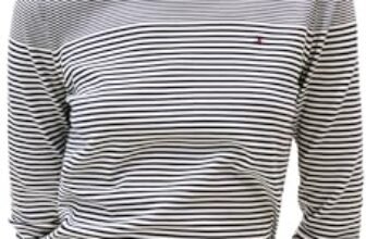 Tommy Hilfiger Co Jersey Stitch C-Nk LS Swt Ww0Ww44984, Maglione Pullover, Donna, Blu (Bretton Stripe Dark Night Navy), 3XL