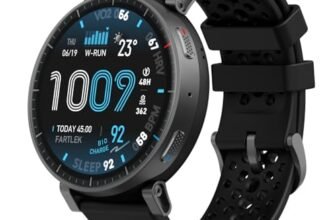 Amazfit Active Max 48mm Smartwatch 1,5” AMOLED, 25 Giorni Autonomia, Mappe Offline, NFC, GPS, 4GB di Memoria, 170+ Sportive, 5 ATM, Monitoraggio Fitness, Sonno & Battito per Android/iPhone