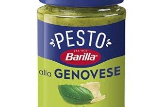 Barilla Pesto alla Genovese con Basilico Fresco Italiano e Parmigiano Reggiano DOP, Senza Glutine, Sugo Pronto Per Pasta, 190 g