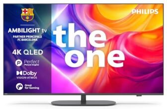 Philips Ambilight ‘The One’ 55PUS9010 QLED 4K Smart TV – Display 55’’ con processore P5 Perfect Picture Ultra HD, Titan OS, Dolby Vision e Dolby Atmos Sound