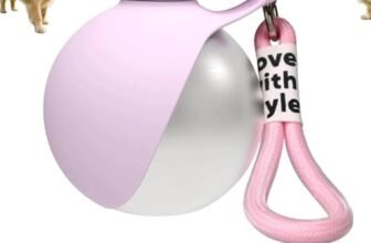 borraccia per cani,borraccia cane,dispenser di acqua portatile,bottiglia d’acqua portatile da 285 ml per cani,Cane Bottiglia Da Viaggio A Prova Di Perdita Per L’aperto A Piedi Cuccioli Ess(B)