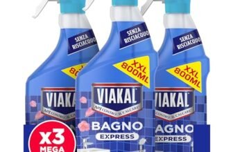 Viakal Spray Classico Con Tecnologia Anti-goccia, Il Numero Uno Per Il Tuo Bagno Contro Il Calcare E Le Macchie D’Acqua 800ml (Confezione da 3)