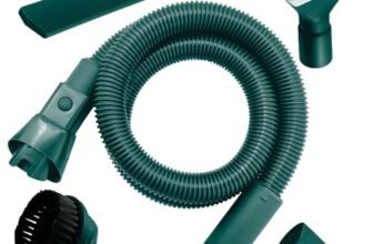 Kit Tubi Folletto VK130-131 | COMPATIBILI | Tubo Flessibile Per MODELLO 130 e 131 – COMPRENDE: Tubo Flessibile, Formichiere, Spazzolino, Adattatore, Girasole – Pulizia Profonda Auto e Casa, Verde