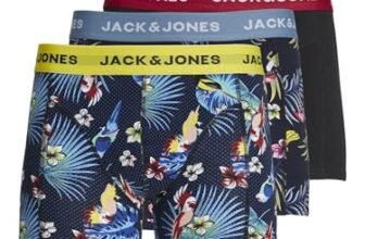 Jack & Jones Male Trunks – Confezione da 3 Trunks, Blu, XL