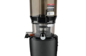 Kuvings Slow Juicer AUTO10S Premium – Spremiagrumi frutta e verdura Vincitore del test 3 l, facile da pulire, senza BPA, extra silenzioso, 200 W, L 15 anni di garanzia (nero opaco)