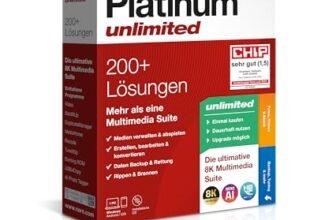 Nero Platinum Unlimited | Software Multimediale 8K | Video Editing & AI Foto | Conversione DVD/CD | Backup & Ottimizzazione | Edizione Retail | Licenza Lifetime | 1 PC | Windows 11/10/8/7