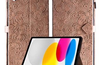 Rostsant cover ipad 11 generazione Cover in Pelle PU Portafoglio Magnetico con Portapenne Cover Tablet per iPad 10 Generazione 2022, 10,9 Pollici (A2696 A2757 A2777) Marrone