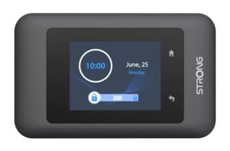 STRONG Saponetta WiFi Portatile con SIM, 4G+ LTE CAT6 300Mbps DL, WiFi AC900Mbps, Hotspot WiFi Tascabile, Display a Colori, Connette Fino a 16 Dispositivi, Batteria da 2500mAh, Porta USB-C (MIFI900D)