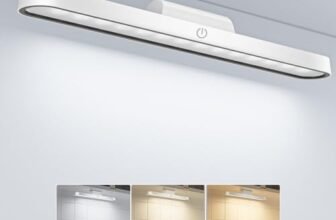 TOPPLEE Luce LED Sottopensile 2500mAh Lampada da Scrivania Senza Fili LED Magnetica Controllo Touch