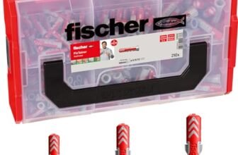 Fischer FixTainer DuoPower, 210 Tasselli Universali, per Fissaggio su Muro Pieno, Mattone Forato, Cartongesso e Calcestruzzo cellulare, 536161