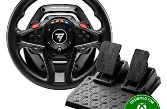 Thrustmaster T128, Volante Force Feedback con Pedali Magnetici, Xbox Series X|S, Xbox One, PC