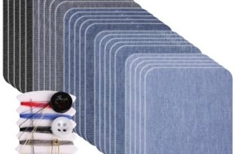 peiqiup 25 Pezzi Toppe Tessuto Decorazione e Riparazione Stirabili Dentro,7.5 cm x 10.5 cm, 100% Cotone Colore Assortite, Forte Adesivo