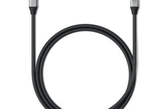 Satechi Cavo USB4 Pro con Ricarica Rapida PD 240W Lunghezza 1,2 m, Dati fino a 40 Gbps, Certificazione USB IF, Risoluzione 8K@60Hz e 4K@120Hz per MacBook Air e Pro, Laptop, iPad, iPhone