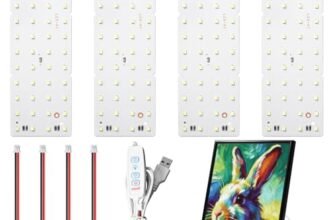 4PCS CMYK Lithophane LED Backlight Board Kit, Kit di retroilluminazione a LED Compatible with Bambulab A1/A1 mini/P1P/P1S/X1C/X1E Stampante 3D per Scheda Luminosa del Modello Fotografico Stampato 3D