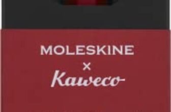 Moleskine x Kaweco, Penna Roller Ricaricabile in Plastica ABS, per Scrivere e Prendere Appunti, Ricaricabile con 0,7 mm di Inchiostro Nero Incluso, Colore Rosso