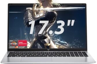 ACEMAGIC 2026 Pc Portatile 17.3 Pollici 16 GB RAM DDR4 512 GB SSD,4 nuclei Processore 4300U,Fino a 3,7GHz,Oltre N150/N95/3500U,5500Mah,Wi-Fi 5,BT5.0,3*USB 3.2,HDMI,Notebook Argento