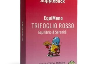 Suppleback Myo Inositolo Integratore Menopausa a base di Acido Folico Cimifuga Trifoglio Rosso Forte Isoflavoni Kudzu Dioscorea – per Benessere Donna 40 Capsule Vegetali – Made in Italy