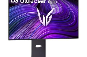 LG UltraGear OLED 32GX850A Monitor Gaming 32″ UHD 4K 165Hz / FHD 330Hz, OLED 0,03ms (GtG), G-Sync Compatible, AMD FreeSync Premium Pro, VRR, HDR400 True Black, HDMI 2.1, DP, Hub USB, AUX, Nero