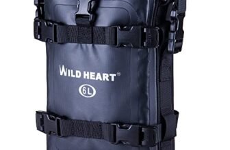 WILD HEART Borsa Asciutta per Moto Crash Bar Bags per Moto Usata come Bagaglio Sedile Posteriore Rack Sella Posteriore Fender Pouch Dirt Bike Gear Borsa laterale per Attrezzi Pack