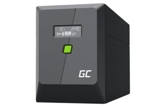 Green Cell PowerProof Gruppo di continuità UPS 2000VA/1200W con display LCD, onda sinusoidale modificata, protezione sovratensioni, alimentazione di emergenza, USB/RJ45, 4 prese Schuko + IEC