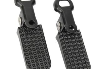 JISADER Pedali Posteriori per Bici Poggiapiedi Pieghevole, Installazione Semplice, pedane per Bicicletta Antiscivolo universali