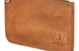 Berliner Bags Cartella Porta Documenti Theo XL in Vera Pelle, Organizer da Viaggio con Zip e Laccetto Rimovibile, Porta Passaporto e Accessori, Unisex – Marrone