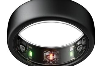 Oura Ring Gen3 Horizon – Misura 6, Stealth | Monitora sonno, frequenza cardiaca e fitness – Batteria fino a 7 giorni – Compatibile con iOS/Android – Provalo con il kit di misurazione Oura