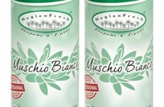 HOME PRO – Spray Deodorante Professionale Tessuti Ambiente Auto Cassetti Igienizzante Scarpe Armadio Profumo Hotel Palestra Accessori Lavanderia -2x400ml (2 x 400 ml, Muschio Bianco)