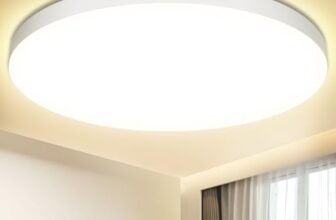 Plafoniera LED Soffitto 24W Lampada da Soffitto 4000K 2000LM Plafoniera Bagno IP44 Impermeabile Ø28CM Rotonda Lampadario LED Moderna Luce Soffitto per Cameretta, Soggiorno, Cucina, Balcone, Corridoio
