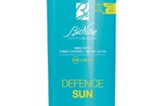 Bionike Defence Sun – Latte Fluido Solare Corpo per Pelli Sensibili e Intolleranti SPF 50+, Azione Protettiva e Antiossidante, Waterproof e non Appiccicoso, Rafforza e Ripara la Pelle, 200 ml