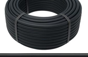 MAKA Tubo Ala Gocciolante Irrigazione 2.2 Litri/Ora 16mm Striscia Tape Polietilene Acqua Forato 4 Gocciolatoi a Goccia Orto Bobina Diverse Misure Resistente UV (50 metri, Passo 40)