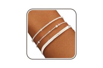 ZOERAY 3 Pezzi Bracciale Donna Argento Oro Impermeabile Bracciali Catena Placcati Oro 18K Regolabili Braccialetti Amicizia Bracciale Rigido Dorato Braccialetto Set Gioielli Regalo per Donna Ragazza