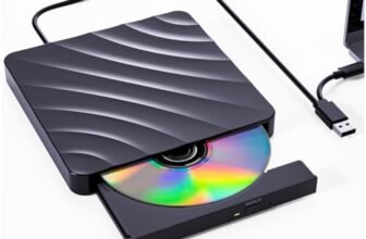 Lettore CD DVD Esterno per PC: Masterizzatore DVD Esterno per PC Portatile per CD/DVD +/-RW, Lettore CD USB 3.0 Compatibile con Windows 11/10/8/7/XP/Vista, Linux, Mac OS, Computer Portatile, Macbook