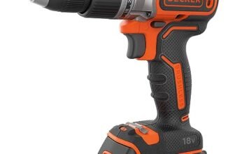 BLACK+DECKER, TRAPANO/AVVITATORE BRUSHLESS A PERCUSSIONE CON DOPPIA BATTERIA 18V LITIO 1.5Ah. 2 BATTERIE 18V – 1.5Ah. BL188KB-QW