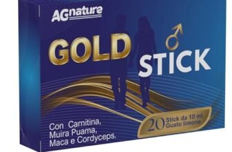 Integratore Alimentare Uomo 20 Stick Gusto Limone | Con Muira Puama, Maca, L-Carnitina, Rhodiola e Schisandra – Supporto Energia e Vitalità