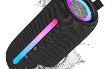 oraolo Cassa Bluetooth, Altoparlante Portatile Wireless con Suono Stereo Cassa Bluetooth Potente da 24W, Luci RGB, Bluetooth 5.4, Supporto AUX/TF Card, Impermeabile IPX6 per Esterno, Adatto per Feste