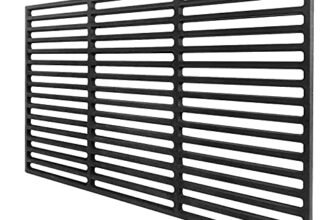 UISEBRT Griglia per Barbecue in ghisa Smaltata，60 x 40 cm Barbecue Accessori Barbecue per Griglia a Gas Carbone Forno e Griglia Rettangolo