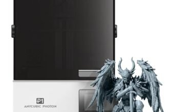 ANYCUBIC Photon P1 14K Stampante 3D Resina, 10,1″ LCD Stampa 3D con Livellamento Automatico 3.0 e Riscaldamento Intelligente, Tecnologia Wave Release, Volume di Costruzione 223x126x230 mm
