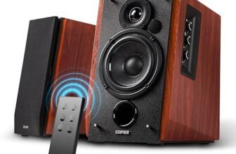 Edifier R1700BT Diffusori da Scaffale Bluetooth – Monitor Studio Nearfield Attivi – Diffusori Alimentati 2.0 Struttura con Cassa 66w RMS-Legno