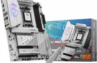MSI MPG B850 EDGE TI WIFI, Scheda Madre ATX – Supporta i processori AMD Ryzen 9000/8000 / 7000, AM5 – VRM 80A SPS, Memory Boost DDR5 (8400+MT/s OC), PCIe 5.0 x16, M.2 Gen5, Wi-Fi 7, 5G LAN