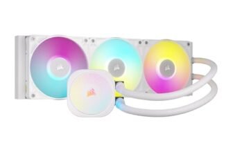 CORSAIR iCUE LINK TITAN 360 RX RGB Raffreddatore CPU a Liquido – 360mm AIO – 3x RX120 Ventole RGB Incluse – Adatto a Intel LGA 1851/1700, AMD AM5/AM4 – Hub di Sistema iCUE LINK Incluso – Bianco