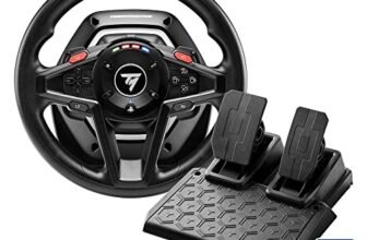 Thrustmaster T128, Volante Force Feedback con Pedali Magnetici, PlayStation 5, PlayStation 4, PC